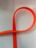 Orange strap on a white background