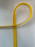 Yellow strap on a white background