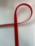 Red strap on a white background